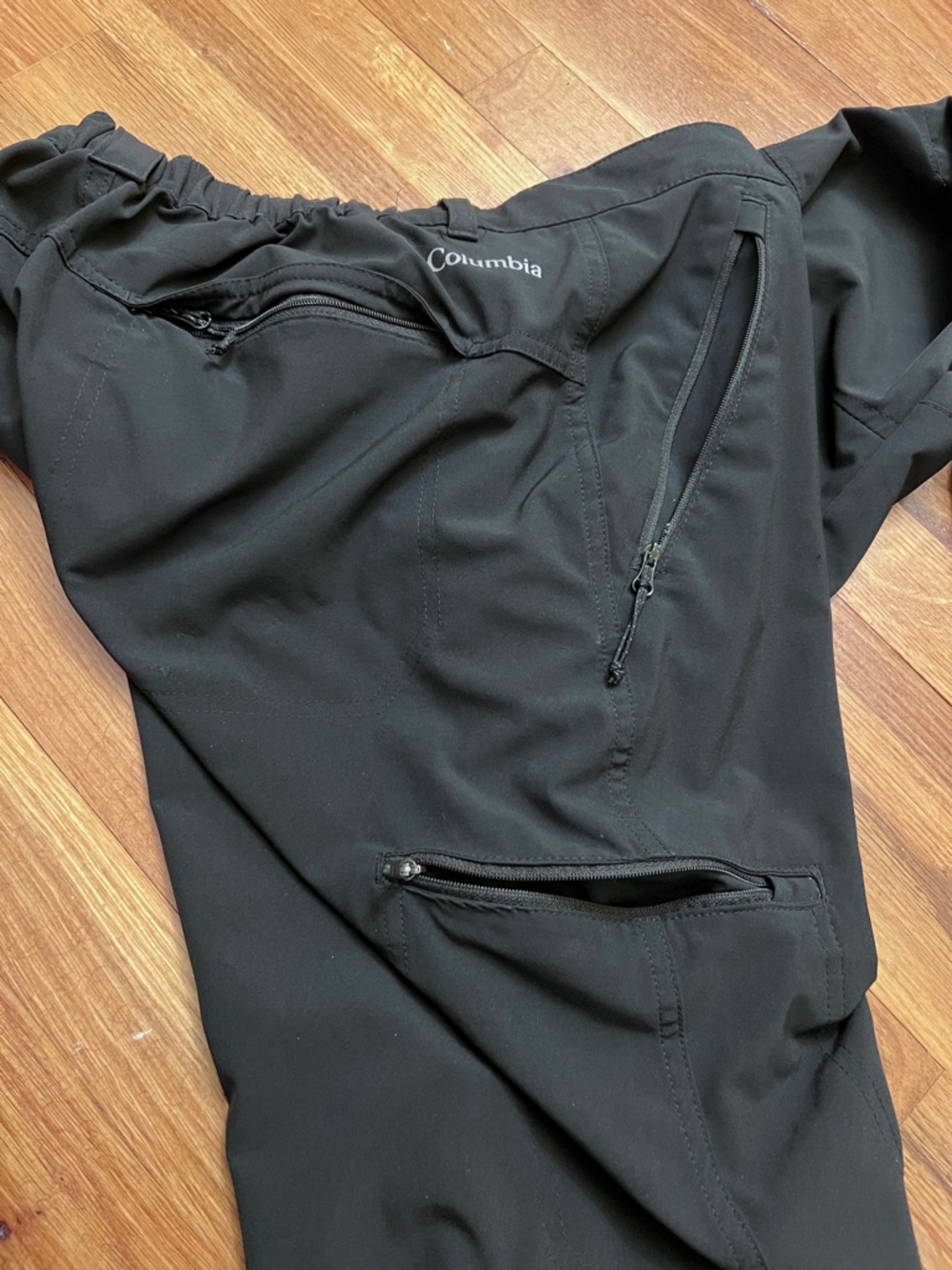 Men's Black Stretch Hiking Pants with Elastic Waist - Picture 5 of 5